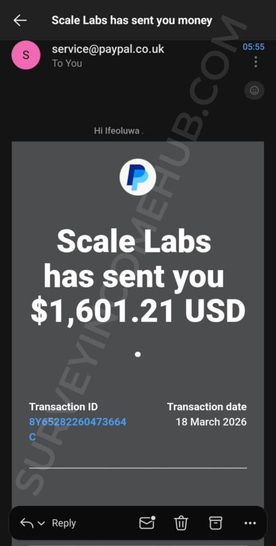 Payment proof