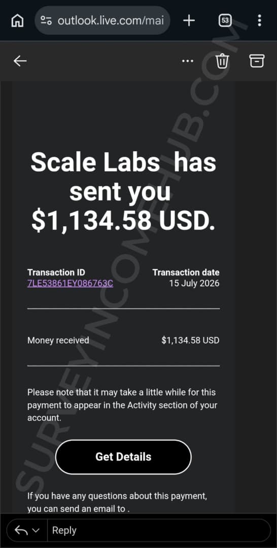 Payment proof