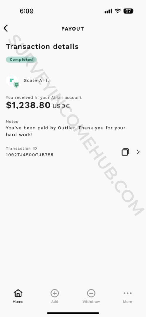 Payment proof