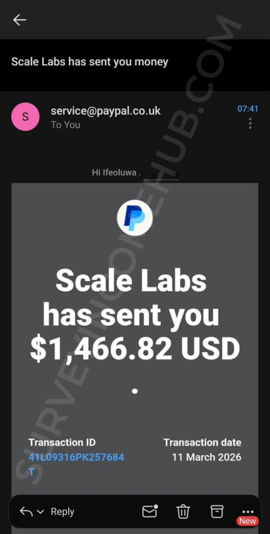 Payment proof