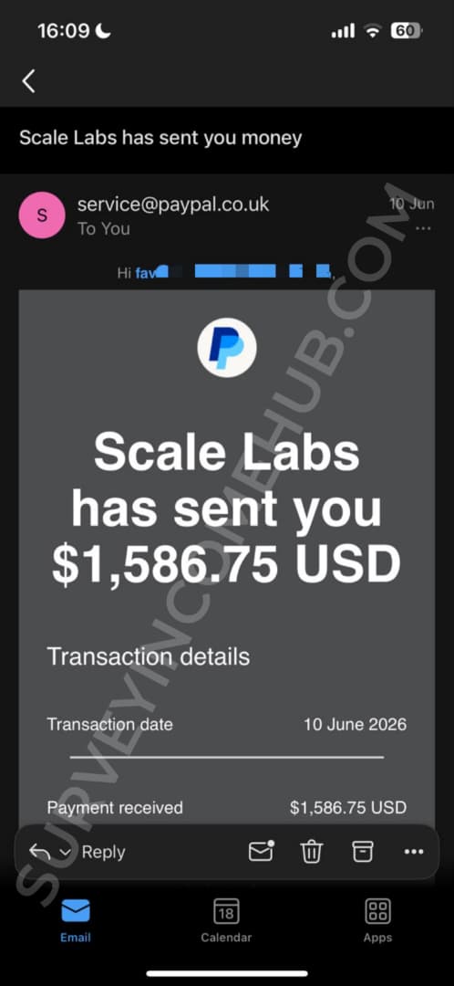Payment proof