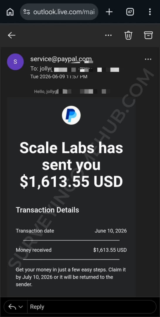 Payment proof