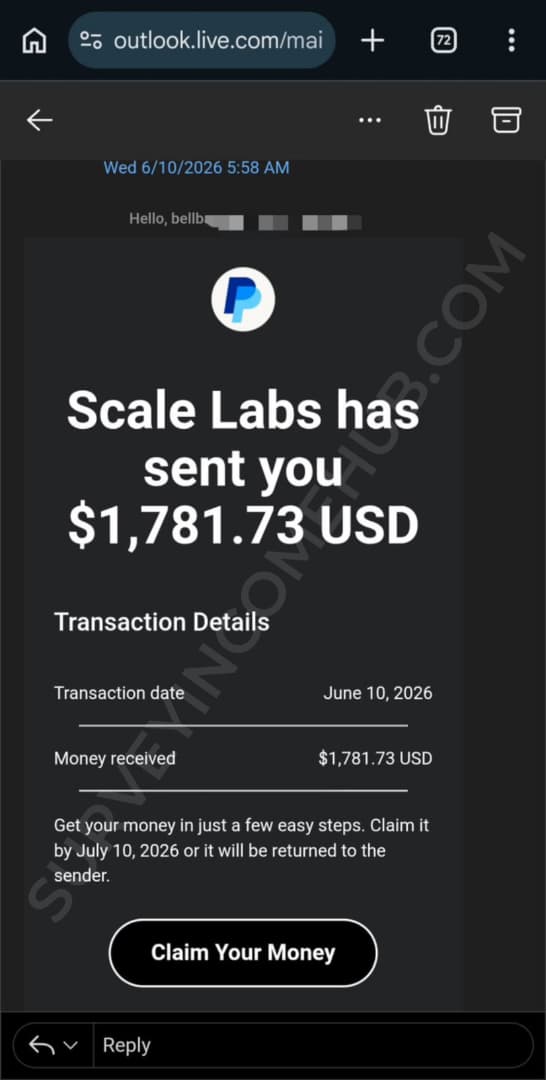 Payment proof