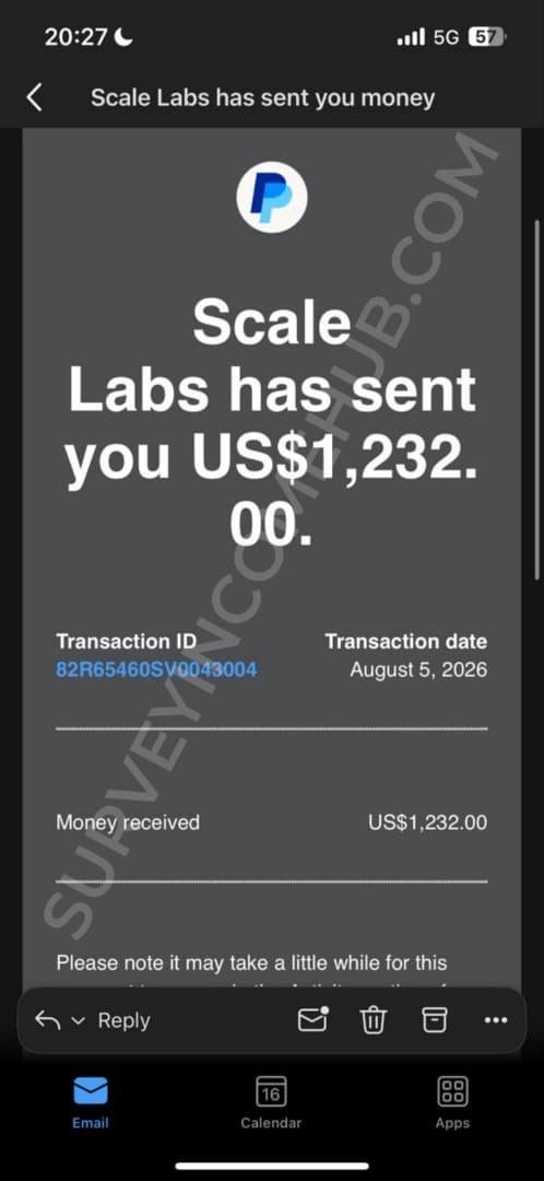 Payment proof