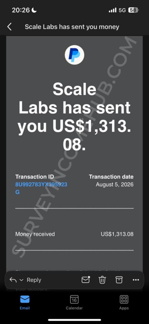 Payment proof