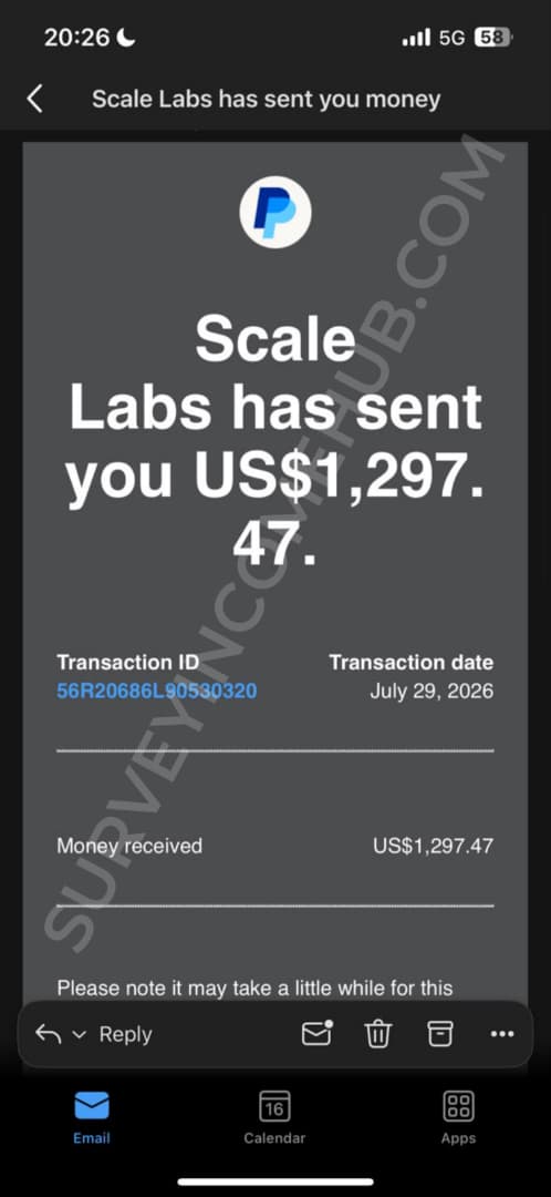 Payment proof