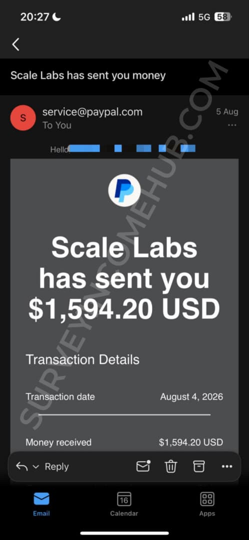 Payment proof